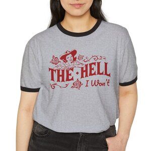 Retro Sass Revived: 'The Hell I Won't' Unisex Ringer Tee